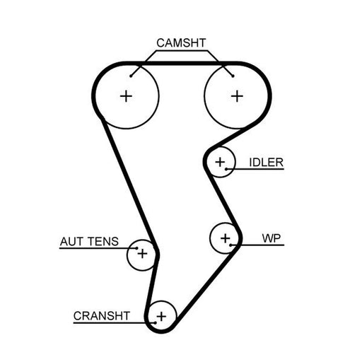 Gates Timing Belt & Water Pump Kit KP15668XS