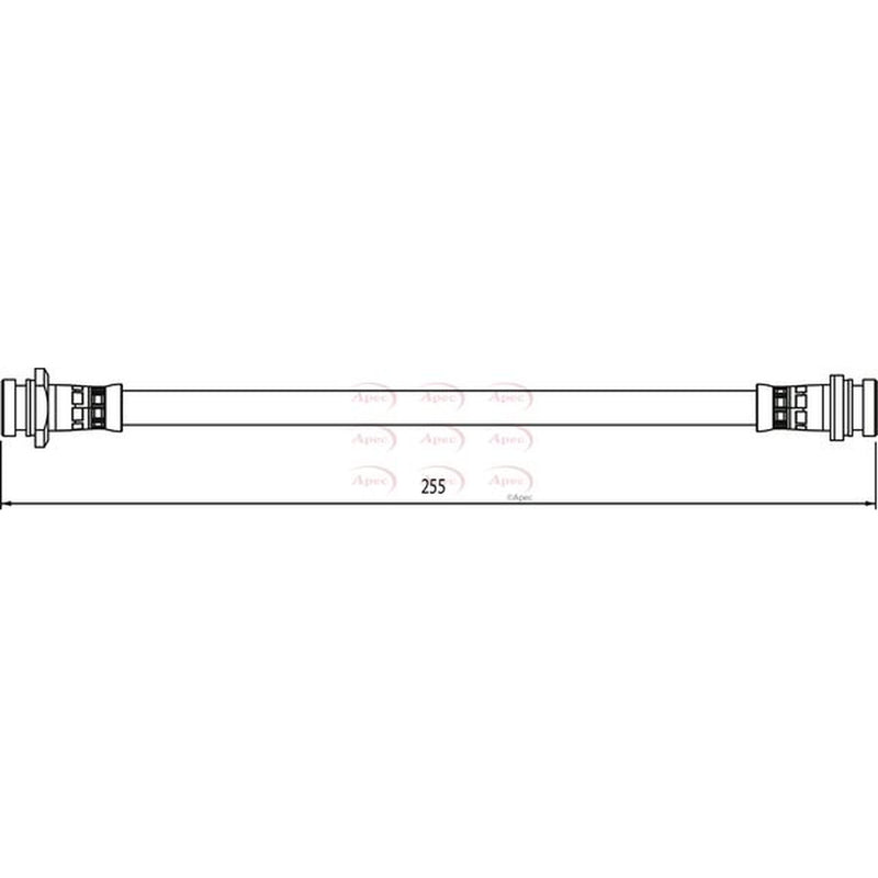 Apec Brake Hydraulic Hose Line Rear HOS4069