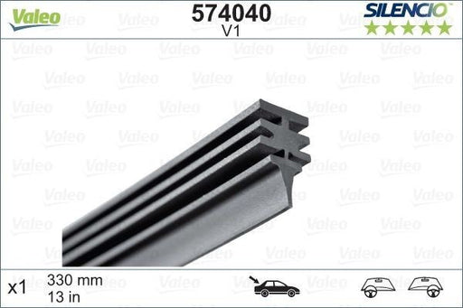 VALEO 574040 Wiper Blade Rubber Rear Fits Alfa Romeo 145 Fiat Bravo Palio Lancia Valeo - Town Parts