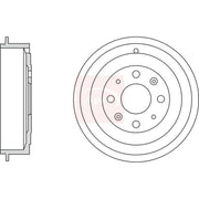 Apec Brake Drum Assembly Rear DRM9956