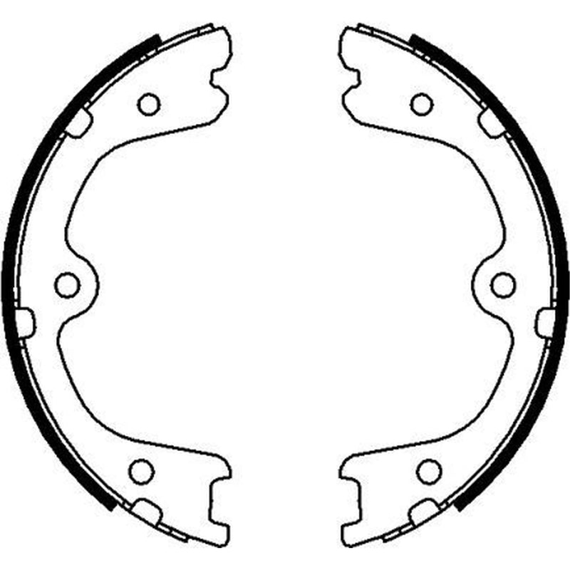 Textar Parking Brake Shoe Set 91073200