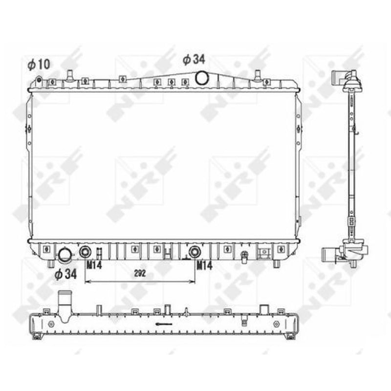 NRF Engine Radiator 53732