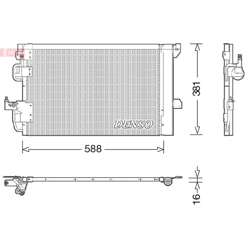 Denso Air Conditioning Condenser DCN20007