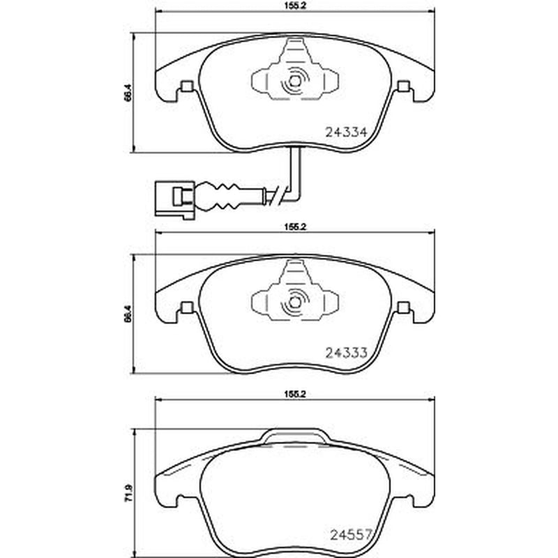 Mintex Front Brake Pad Set MDB3395