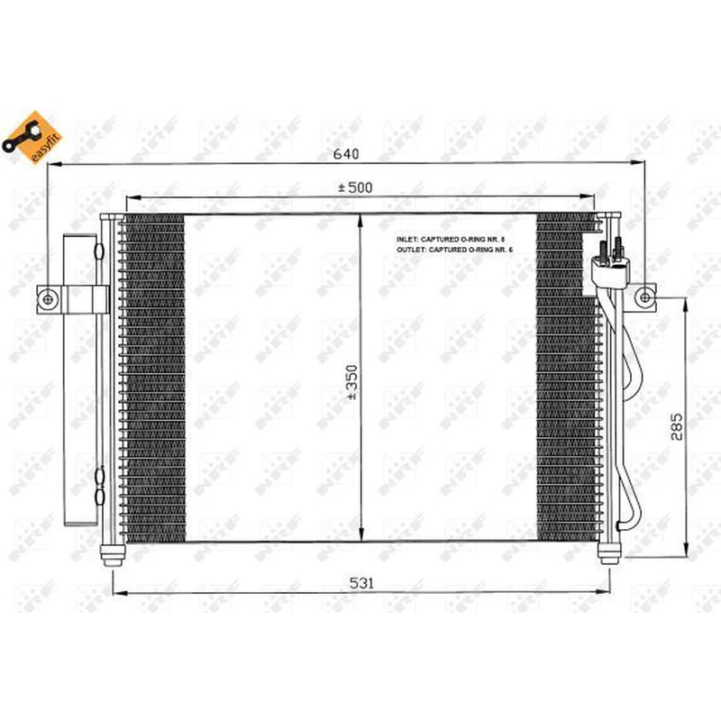 NRF Air Conditioning Condenser 35630