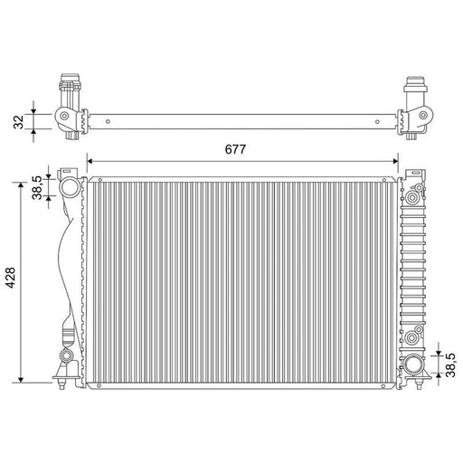 Valeo Engine Radiator 701857