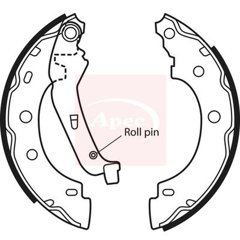Apec Brake Shoe Set Axle Kit SHU586
