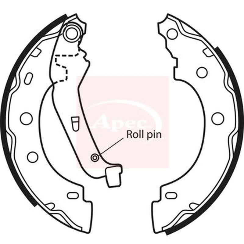 Apec Brake Shoe Set Axle Kit SHU586