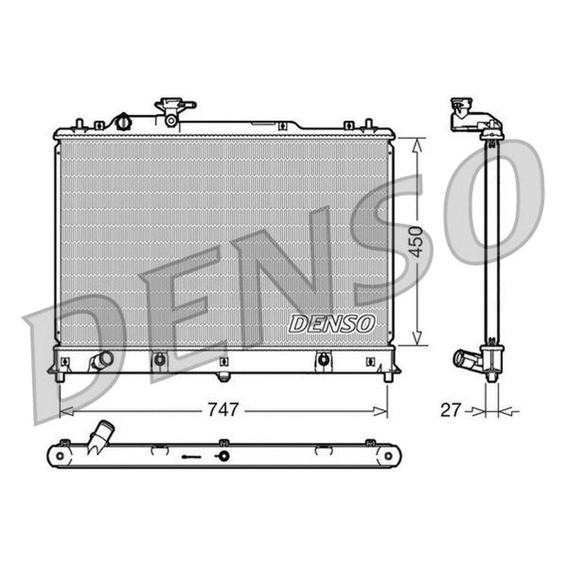 Denso Engine Radiator DRM44025