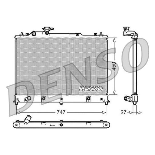 Denso Engine Radiator DRM44025