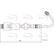 Apec Brake Hydraulic Hose Line Rear Right HOS4120