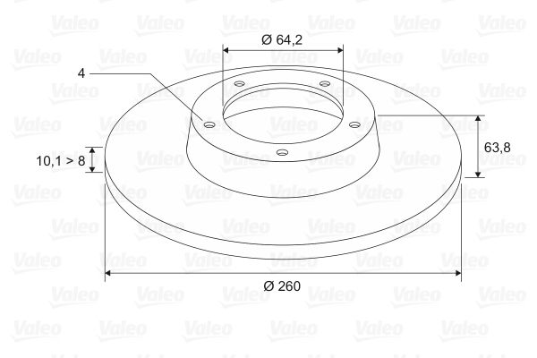 Febi 2 x Brake Disc Set Solid Rear