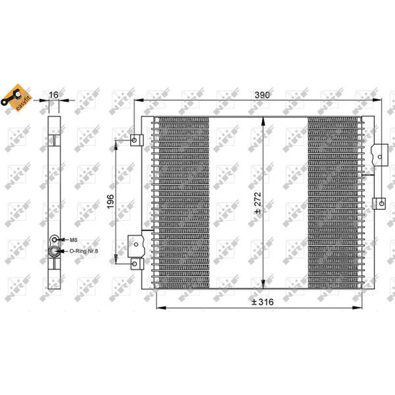 NRF Air Conditioning Condenser 35795