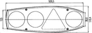 Hella 2VA 341 419-097 Tail Light Assembly