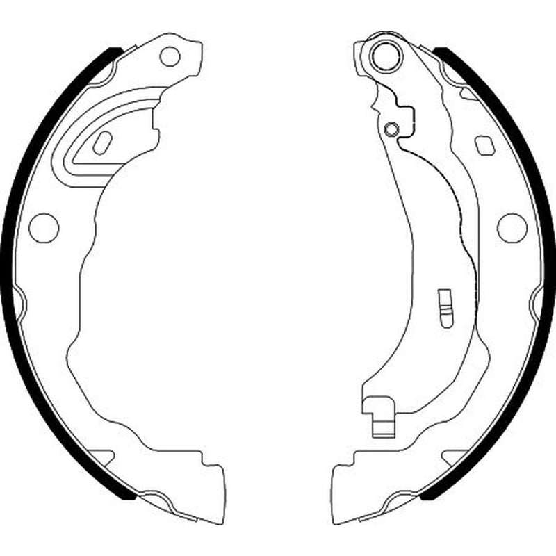 Textar 4 x Brake Shoe Set Axle Kit 91088200