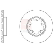 Apec 2 x Vented Front Brake Discs SDK6307