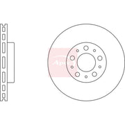 Apec 2 x Vented Front Brake Discs DSK2051