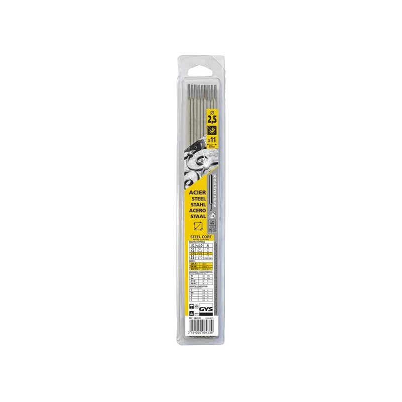 GYS WELDING Rutile Electrodes Steel 2.5mm (Pack 11) - 084339