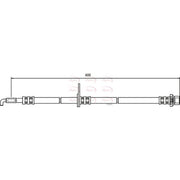 Apec Brake Hydraulic Hose Line Front Right HOS3528