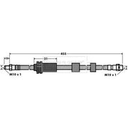 Borg & Beck Brake Hydraulic Hose Line Front Left BBH7391