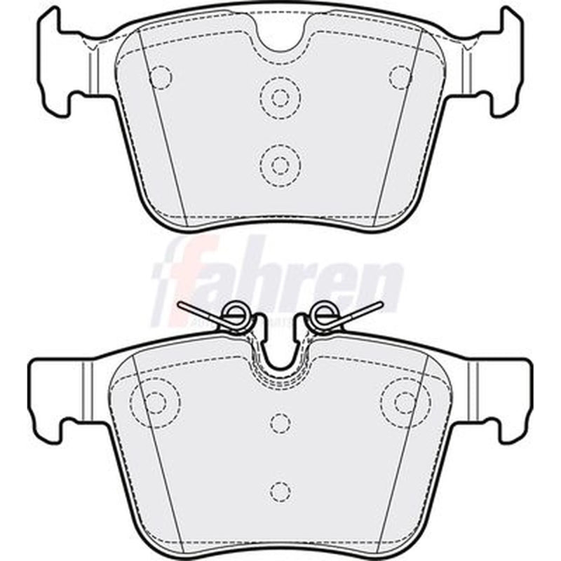 Fahren Rear Brake Pad Set FBP3729