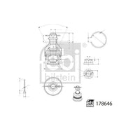 Febi Ball Joint Front Right 178646