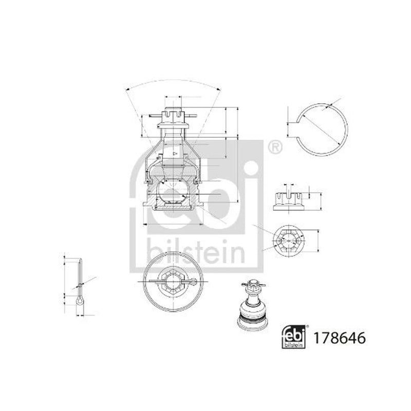 Febi Ball Joint Front Right 178646