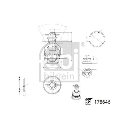 Febi Ball Joint Front Right 178646