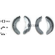 Textar Brake Shoe Set Axle Kit 91043900