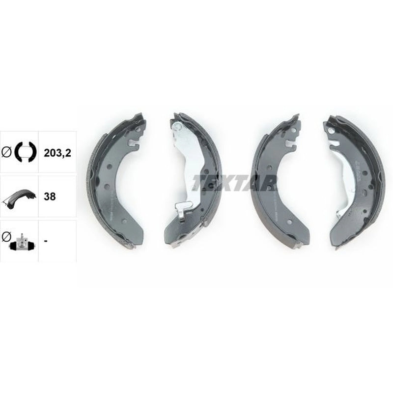 Textar Brake Shoe Set Axle Kit 91043900