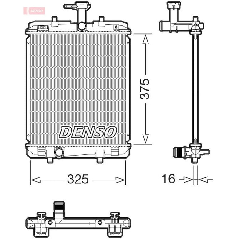Denso Engine Radiator DRM07063