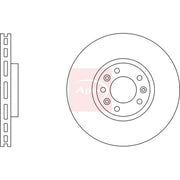 Apec 2 x Vented Front Brake Discs DSK2864