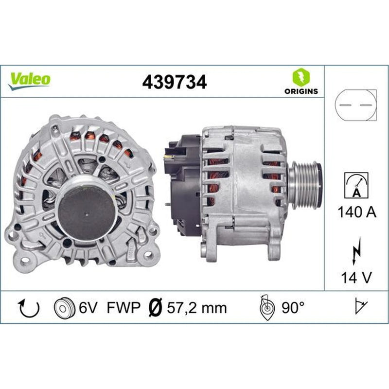 Valeo Car Alternator 12V 439734