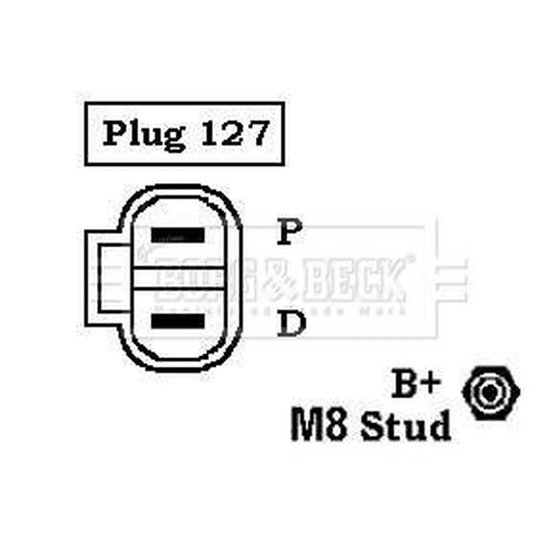 Borg & Beck Car Alternator 12V BBA2573