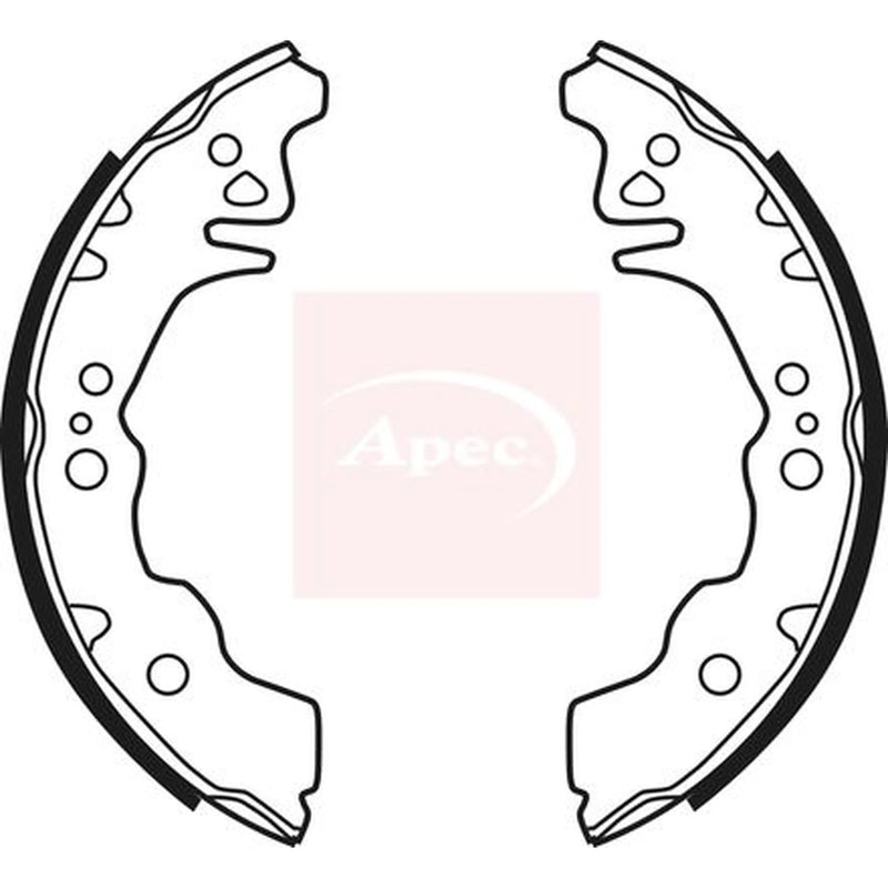 Apec Brake Shoe Set Axle Kit SHU761