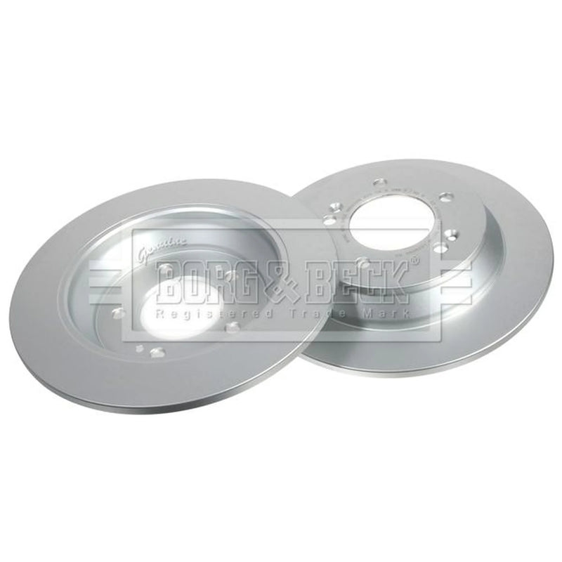 Borg & Beck 2 x Solid Rear Brake Discs BBD5398