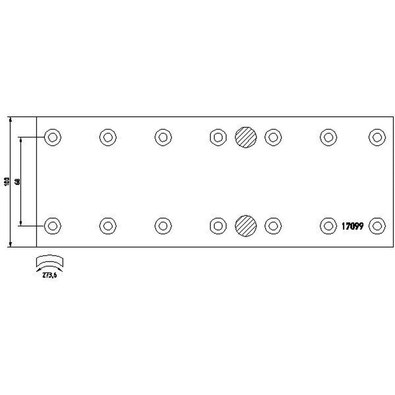 DON Don Cv Brake Lining Set PB23261S7121