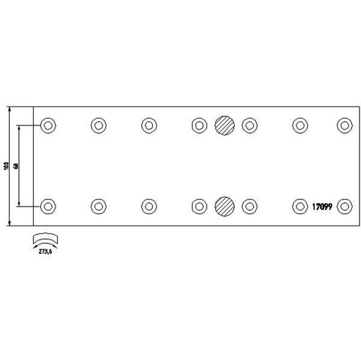 DON Don Cv Brake Lining Set PB23261S7121