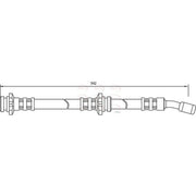 Apec Brake Hydraulic Hose Line Front HOS3183