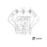 Febi Control/Trailing Arm Upper 183594