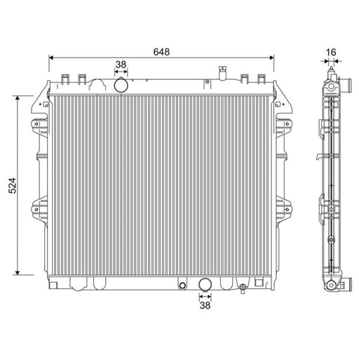 Valeo Engine Radiator 701345
