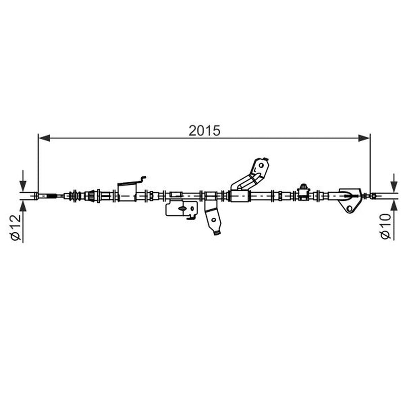 Bosch Handbrake Cable Rear 1 987 482 859