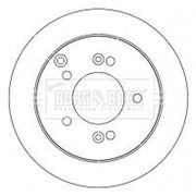 Borg & Beck 2 x Solid Rear Brake Discs BBD4540