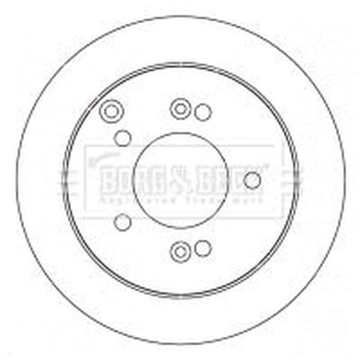 Borg & Beck 2 x Solid Rear Brake Discs BBD4540