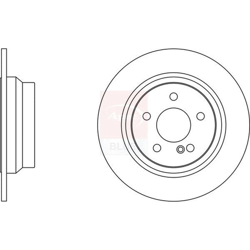 Apec 2 x Solid Rear Brake Discs SDK6365