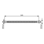 Bosch Brake Hydraulic Hose Line Rear 1 987 476 950