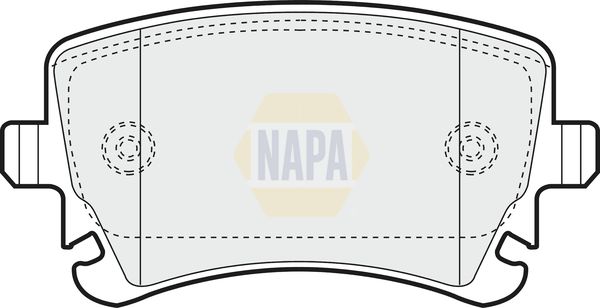 NAPA Front Vented & Rear Vented Brake Discs & Pads fits AUDI SEAT