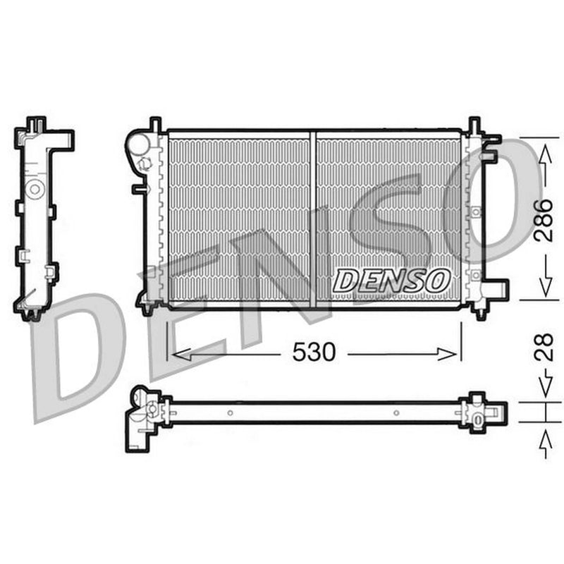 Denso Engine Radiator DRM21003