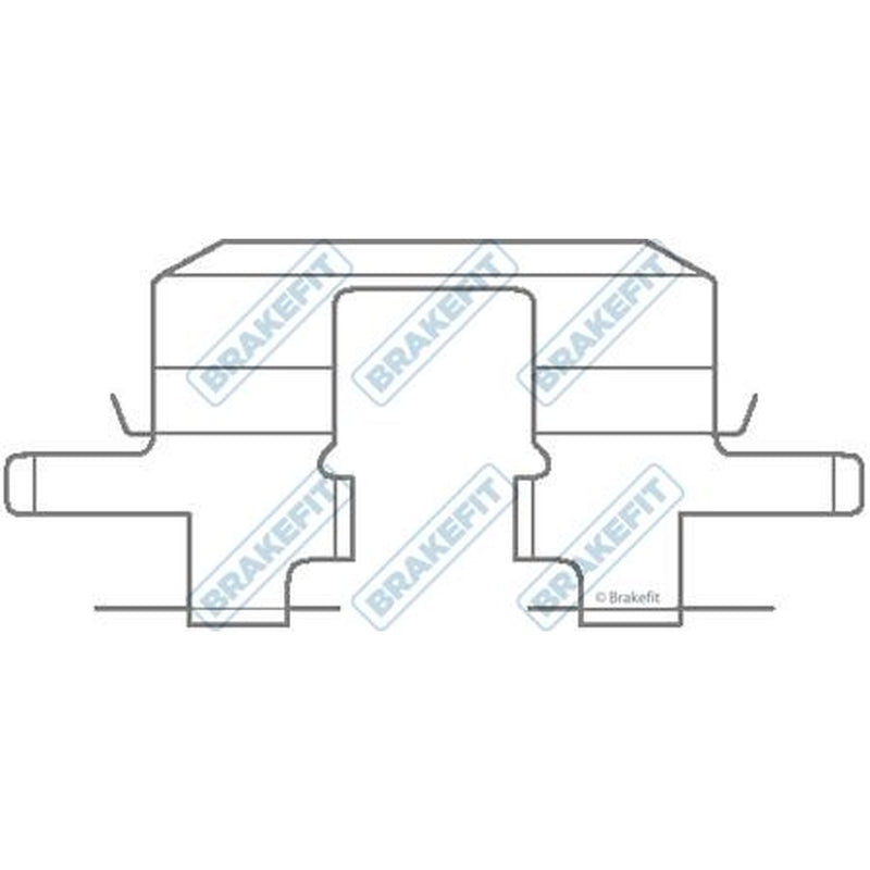Apec Brake Pad Accessory Fitting Kit Rear BKT1089