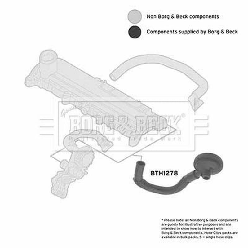 Borg & Beck Intercooler Turbo Charge Air Hose BTH1278